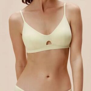 NWT Neiwai Pure Comfort Triangle Convertible Modal Sunshine Bra Small 34A/34AA
